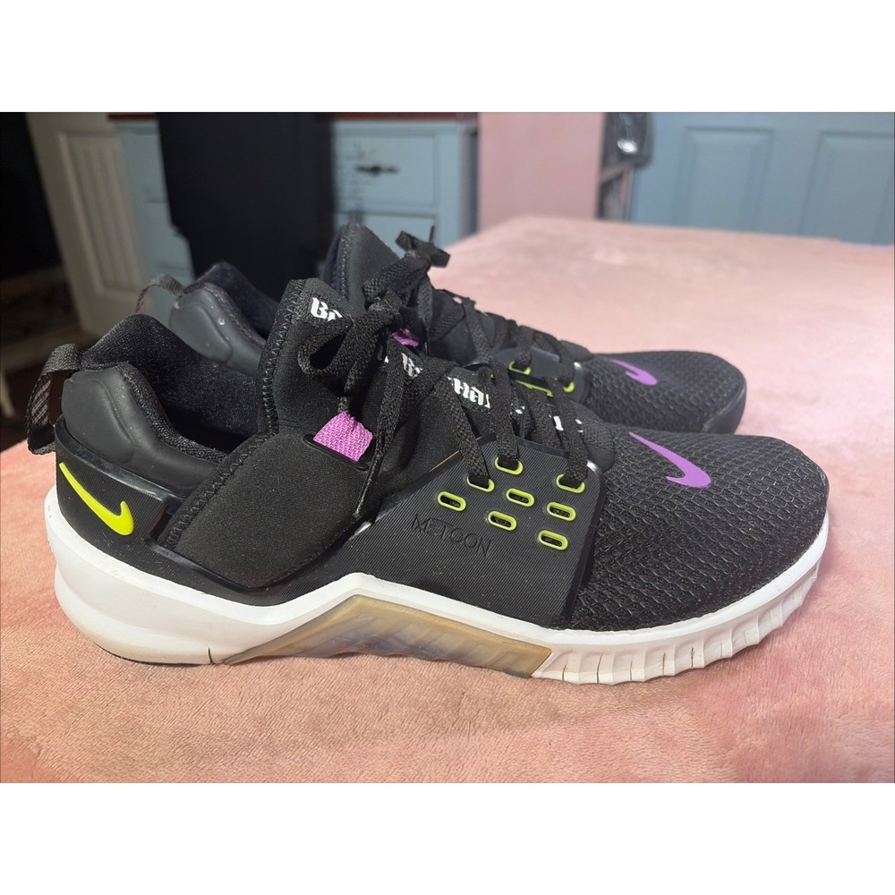 Nike Metcon Free Training Shoes Crossfit Gym Workout Black Purple Men's Size 12